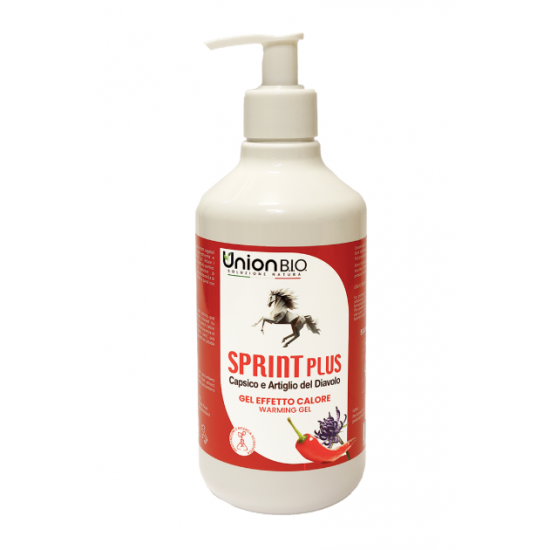SPRINT PLUS GEL DOPING 500 ml. RISCALDA PER DOLORI E TRAUMI MUSCOLARI E ARTICOLARI  DEL CAVALLO  