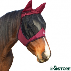 MASCHERA PER CAVALLI ANTIMOSCHE MORBIDA CON DOPPIA CHIUSURA