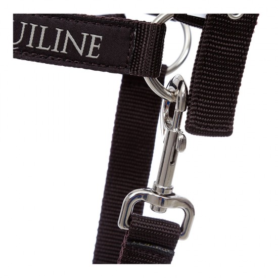 Capezza Equiline Timmy regolabile in polipropilene con morbida imbottitura in Neoprene. 