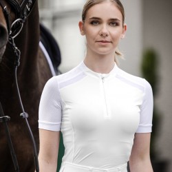 Maglia tecnica concorso donna funzionale con zip Nancy waldhausen