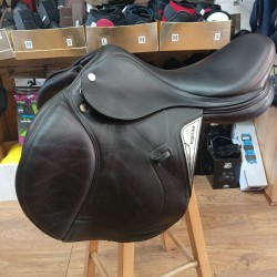 Sella Usata Ottime condizioni Equiline Elite misura 17'' colore testa di moro cuoio doppiato 