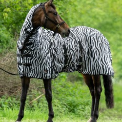 Coperta antimosche con collo -Zebra- HKM