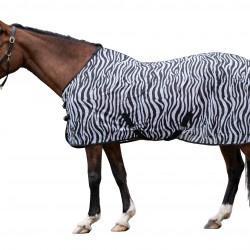 Coperta antimosche -Zebra- con cinghie incrociate HKM