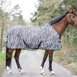 Coperta antimosche -Zebra- con cinghie incrociate HKM