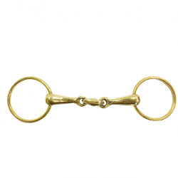 FILETTO ALPACCA OLIVA CENTRALE MM 18 MISURA 135 CON ANELLI OTTONE