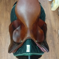 Sella Usata Francese Forester monta inglese cuoio misura 17'' marrone 