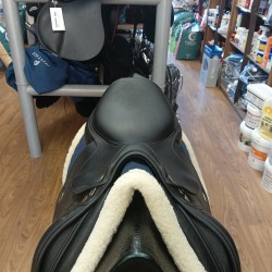 SELLA SEMI NUOVA PRESTIGE PARIS 2 NERA PELLE DOPPIATA MISURA 17'' / 33 