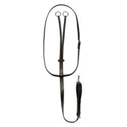 Martingala a collier con cuciture argento equestro