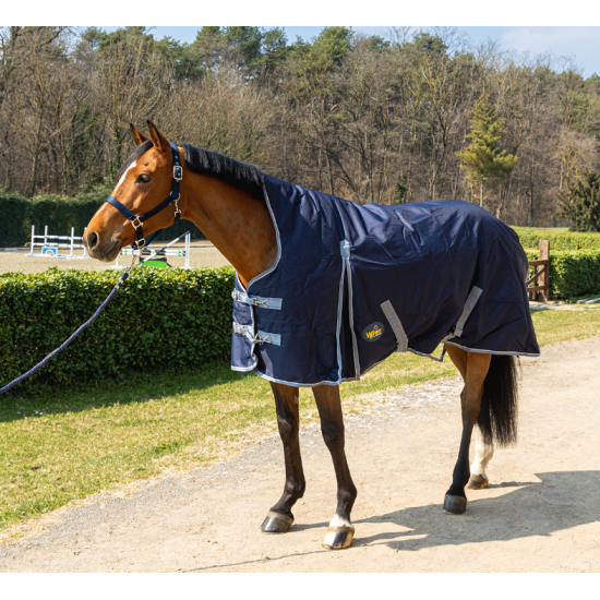 COPERTA PER CAVALLI DA PADDOCK COLLO ALTO IMBOTTITURA 300 GR. 3 STAR