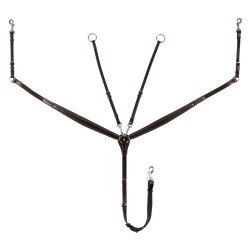 Equestro Pettorale CAVALLI con forchetta in pelle conciata