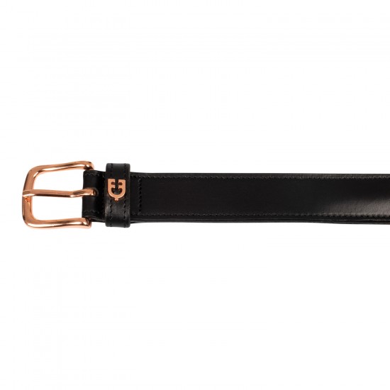 Cintura EQUESTRO in cuoio con morso fine e leggero nichelato