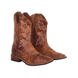 STIVALI WESTERN MODELLO TEAM ROPER NUOVO MONTA WESTERN IN CUOIO unisex