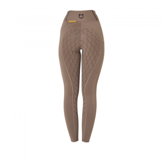 Leggings EQUESTRO EQUITAZIONE MONTA INGLESE PANTALONE Donna Full Grip  in tessuto tecnico, tasca laterale porta cellulare.