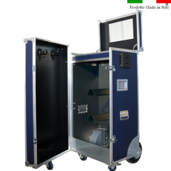 BAULE TOP APRIBILE RUOTE PIENE CM 60X60X120H VERONA LEGNO MARINO