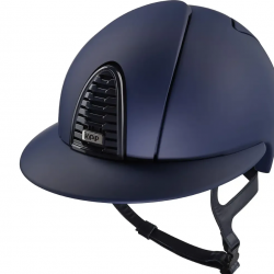 CRB2.BLU.BLU.PO  KEP ITALIA Casco Equitazione Cromo 2.0 / Matt Blu / Visiera Polo Large