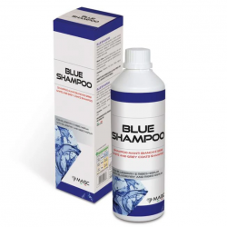 BLUE SHAMPOO 500ML MASC per manti bianchi e grigi .