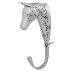 GANCIO PORTABRIGLIE EQUITAZIONE ARTICOLI DA SCUDERIA CON TESTA DI CAVALLO