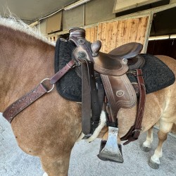 SELLA USATA Westwood (marca Le Selle Italiane) modello Lady Wade seggio 15, dotata di bucking rolls, arcione misura Full Quarter