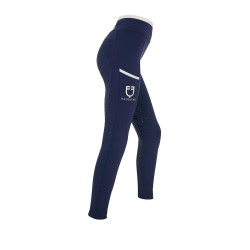 Leggings bambina con decorazioni perforate EQUESTRO