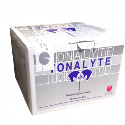 Integratore Acme tonalyte 40 buste 25 gr cavalli elevata concentrazione vitamine, minerali e amminoacidi per soddisfare gli elevati fabbisogni dei cavalli sportivi, degli stalloni, delle fattrici e dei puledri.