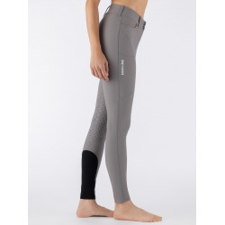 EQCUSMAKH - PANTALONE DONNA GRIP GINOCCHIO VITA ALTA EQUILINE TESSUTO TECNICO