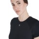 POLO DONNA EQUITAZIONE MONTA INGLESE TESSUTO TECNICO EQUESTRO GIROCOLLO MEZZA MANICA TRAFORATA ANGOLARE LEGGERA E TRASPIRANTE  