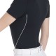 POLO DONNA EQUITAZIONE MONTA INGLESE TESSUTO TECNICO EQUESTRO GIROCOLLO MEZZA MANICA TRAFORATA ANGOLARE LEGGERA E TRASPIRANTE  