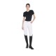 POLO DONNA EQUITAZIONE MONTA INGLESE TESSUTO TECNICO EQUESTRO GIROCOLLO MEZZA MANICA TRAFORATA ANGOLARE LEGGERA E TRASPIRANTE  
