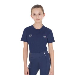 T-shirt unisex bambini slim fit Equestro X FISE