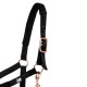 Capezza per cavallo in nylon Supreme gold con lunghina