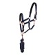 Capezza per cavallo in nylon Supreme gold con lunghina
