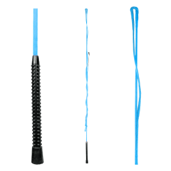 Frusta rigida in nylon da addestramento 180cm , monopezzo, senza anello, con impugnatura in plastica antiscivolo  Lunghezza puntale: 250 cm