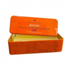 CONTENITORE IN LATTA PER SAPONE CUOIO Belvoir Tack Conditioning Bar (Box)