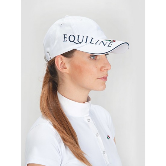 Cappellino in cotone equitazione monta inglese Unisex con logo Equiline
