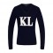 Maglione kingsland con un'elegante decorazione in eco-pelliccia sul petto KLnella Ladies V-Neck Sweater