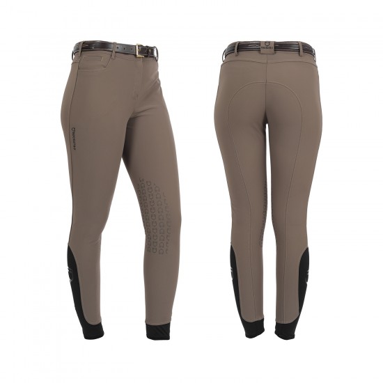PANTALONI EQUITAZIONE TESSUTO TECNICO BIOELASTICO GRIP GINOCCHIO DONNA EQUESTRO MODELLO ZENDA 
