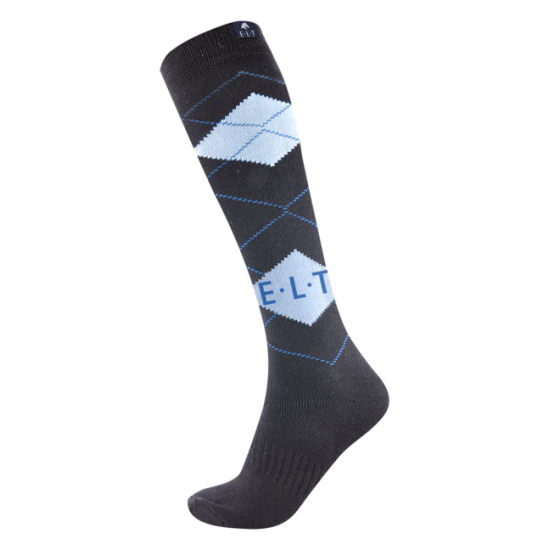 CALZE DA EQUITAZIONE KARO - Classico disegno a rombi - Comfort eccellente - Pianta morbida, rinforzata con inserto elastico - Morbido tessuto misto cotone