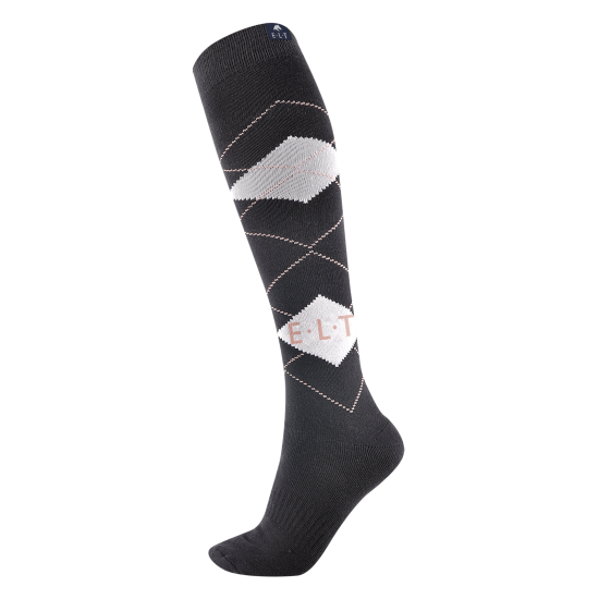 CALZE DA EQUITAZIONE KARO - Classico disegno a rombi - Comfort eccellente - Pianta morbida, rinforzata con inserto elastico - Morbido tessuto misto cotone