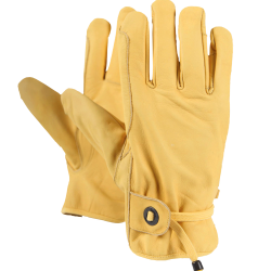 GUANTI DA LAVORO TEXAS in cuoio della migliore qualità - Ottimali per il lavoro in scuderia - Semplici da indossare con pratica chiusura sul dorso   Materiale: 100% pelle