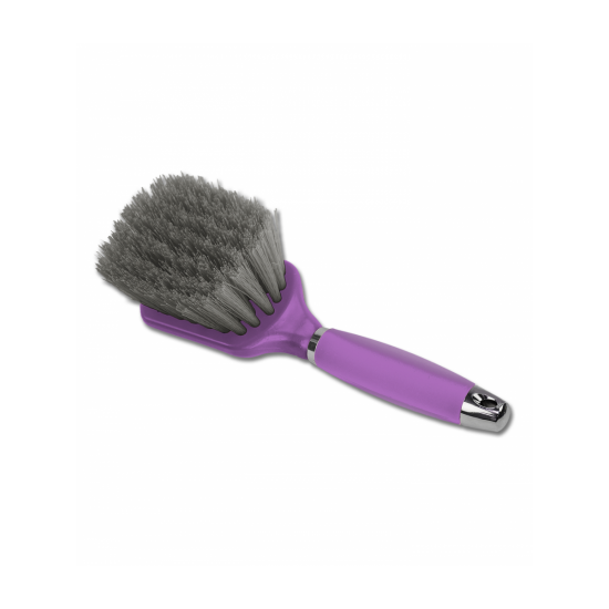 Spazzola per cavalli con manico in gel WALDHAUSEN CON RIFINITURE LUCIDE