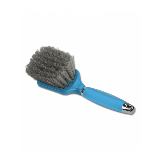 Spazzola per cavalli con manico in gel WALDHAUSEN CON RIFINITURE LUCIDE