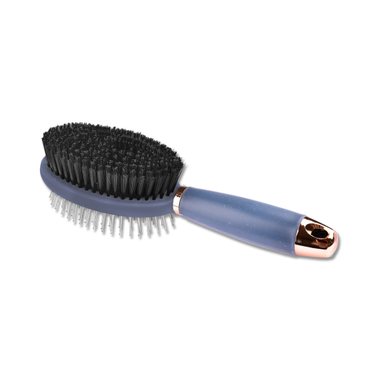 SPAZZOLA E PETTINE DOPPIA CON IMPUGNATURA GEL PER CRINIERA E CODA CAVALLO SCUDERIA E PULIZIA GROOMING