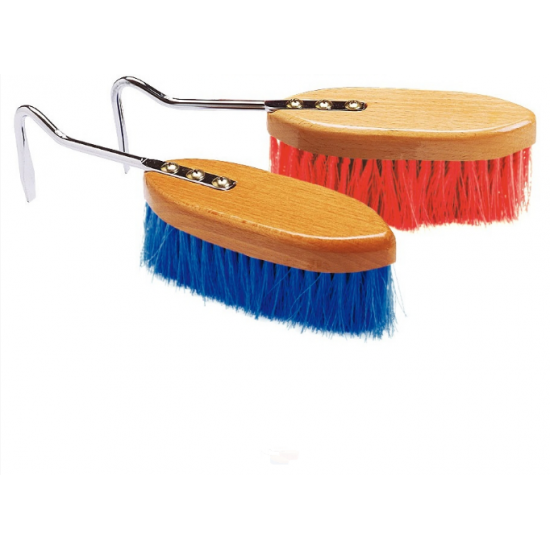 BRUSCA-CURASNETTA BRUSCA SPAZZOLA CON NETTAPIEDI PER CAVALLI CURA DEL PELO E ZOCCOLI