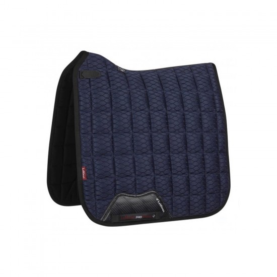 SOTTOSELLA PE CAVALLI MONTA INGLESE DA DRESSAGE LEMIEUX CARBON MESH AIR SQUARE NAVY LARGE