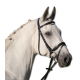 TESTIERA STAR LIFESTYLE CON REDINI IN TELA - Capezza da monta combinata inglese - Sovracapo diritto - Capezzina e frontalino con morbido rivestimento