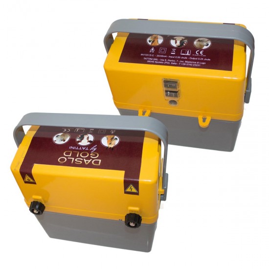 ELETTRIFICATORE PER RECINTI ELETTRICI PER CAVALLI E ALTRI ANIMALI DASLO GOLD BY TATTINI A BATTERIA, CORRENTE O PANNELLO SOLARE