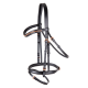 TESTIERA PER CAVALLO IN CUOIO STAR ROSEMARY CON FRONTALINNO TEMPESTATO DI BRILLANTI ROSA