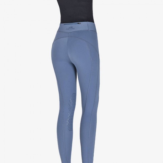 Leggings EQUILINE Donna EQUITAZIONE MONTA INGLESE CON GRIP GINOCCHIO con tasca per il cellulare 