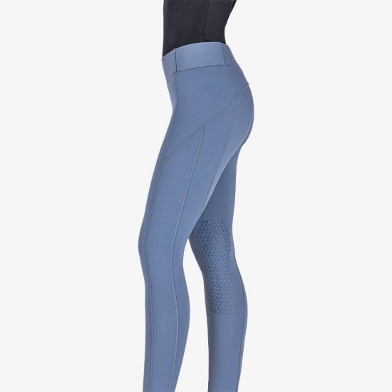 Leggings EQUILINE Donna EQUITAZIONE MONTA INGLESE CON GRIP GINOCCHIO con tasca per il cellulare 