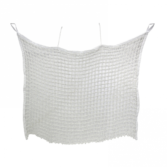 RETE PER IL FIENO SLOW FEEDING MAGLIA STRETTA DA 3 CM CM 90X60 BIANCA